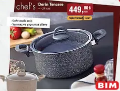 CHEF'S DERİN TENCERE 24 CM